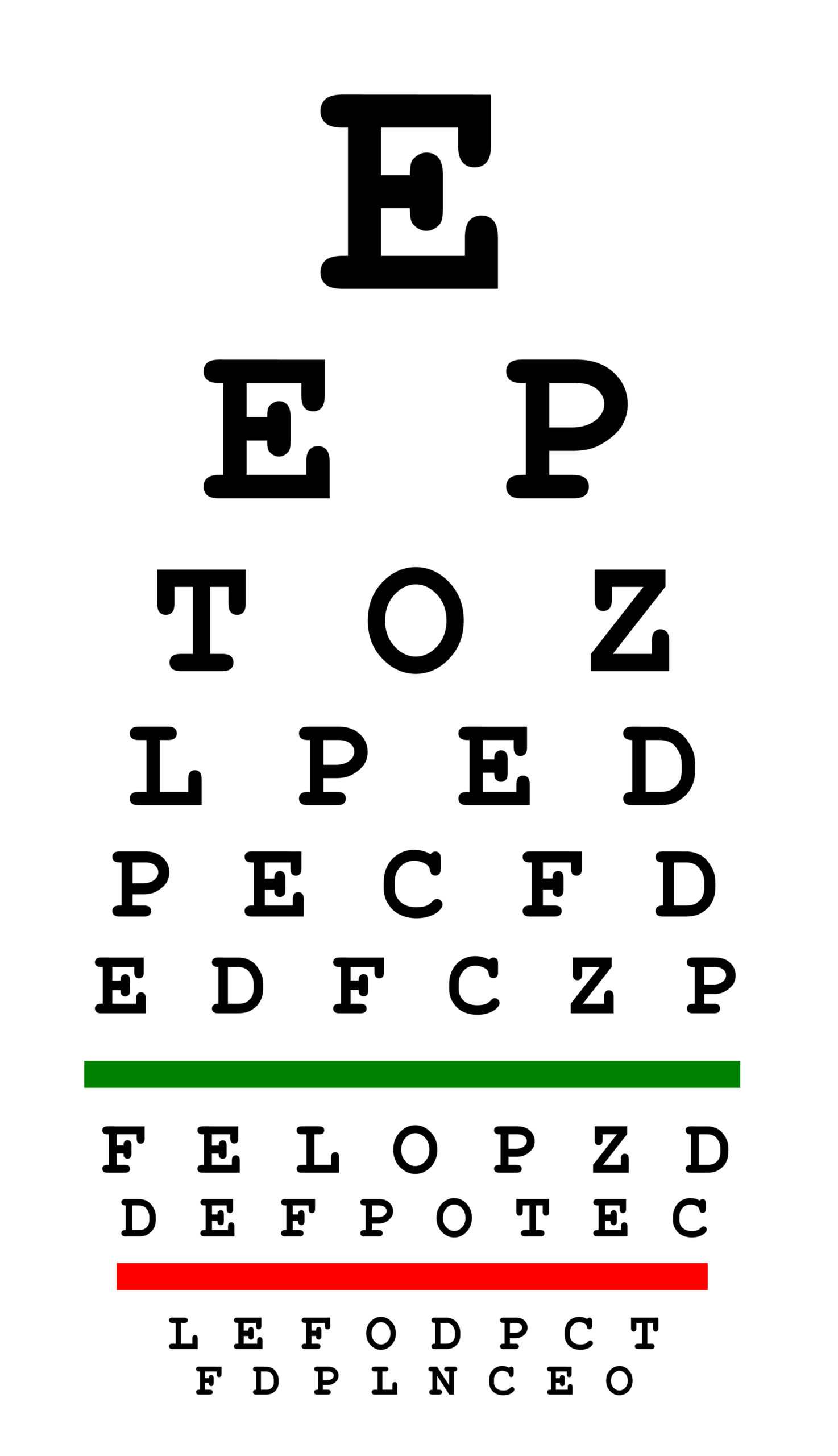 Free Printable Eye Chart | Eye Chart Printable