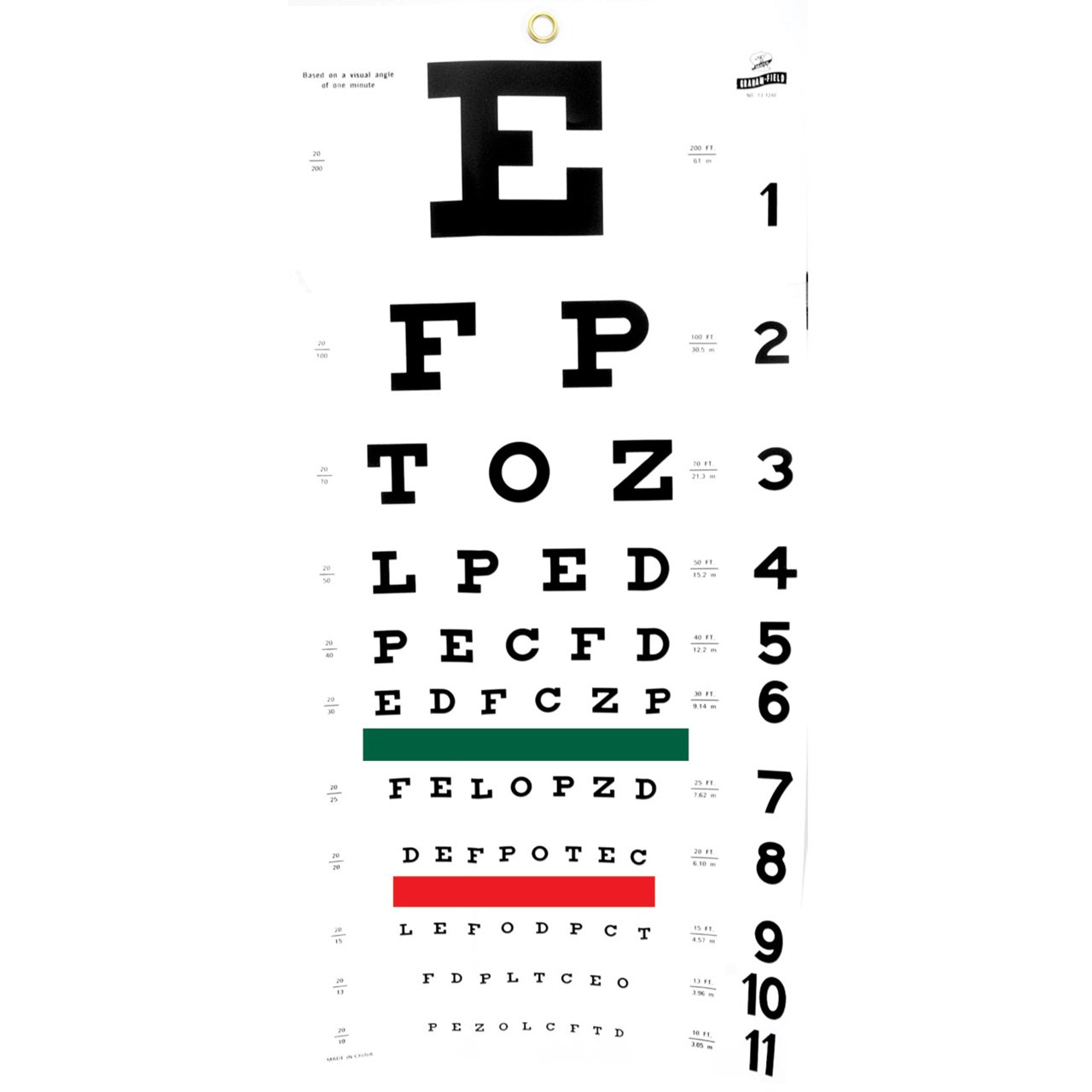 Handheld Snellen Chart Printable Eye Chart Printable