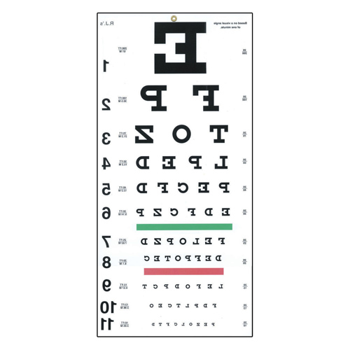 Printable Snellen Chart 20 Ft | Eye Chart Printable