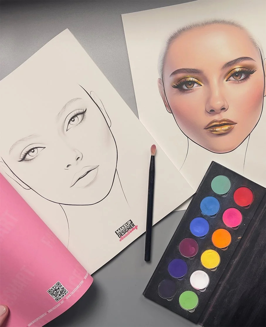 7 Best Face Chart Template Books For Makeup Artists | Facechart within Eyes Face Chart Printables