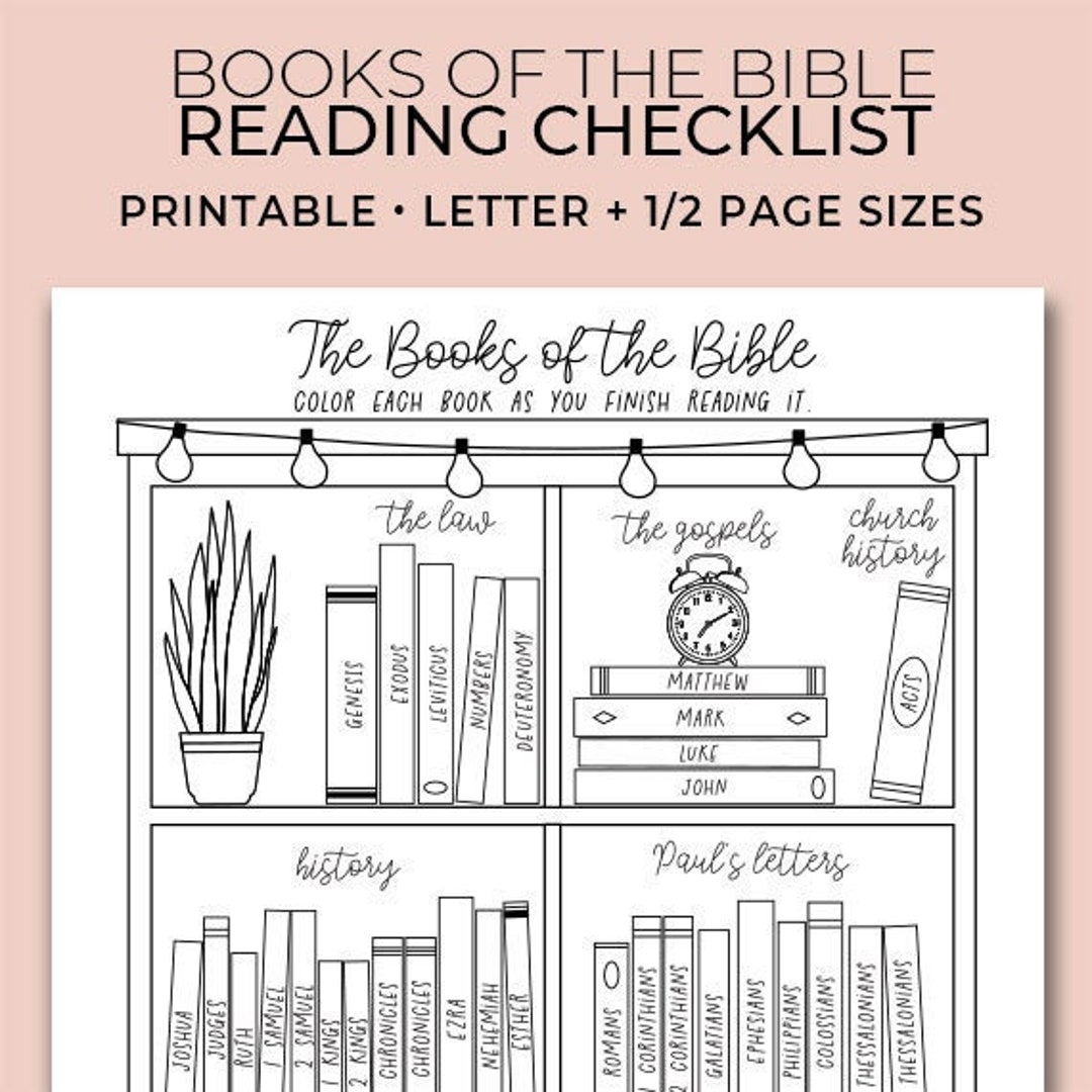 Books Of The Bible Coloring Reading Checklist - Printable throughout Printable Bible Verse In Form Of Eye Chart