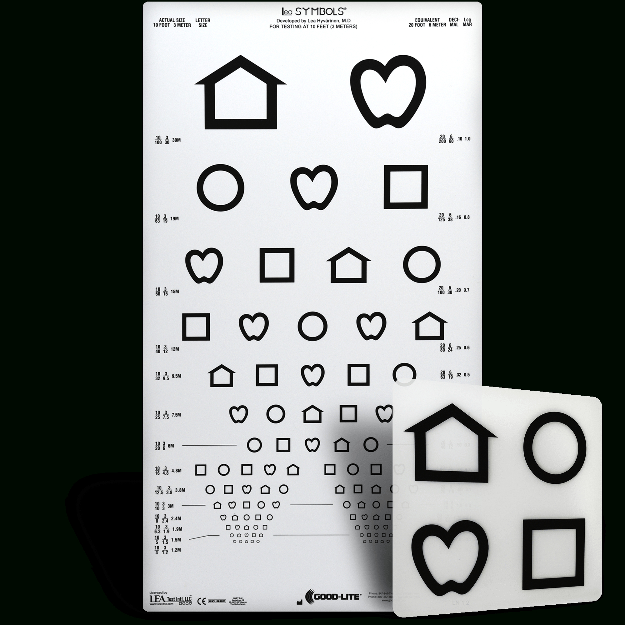 Eye Chart 10 Feet Lea Symbols® - Distance Vision – Tagged with Lea Eye Chart Printable