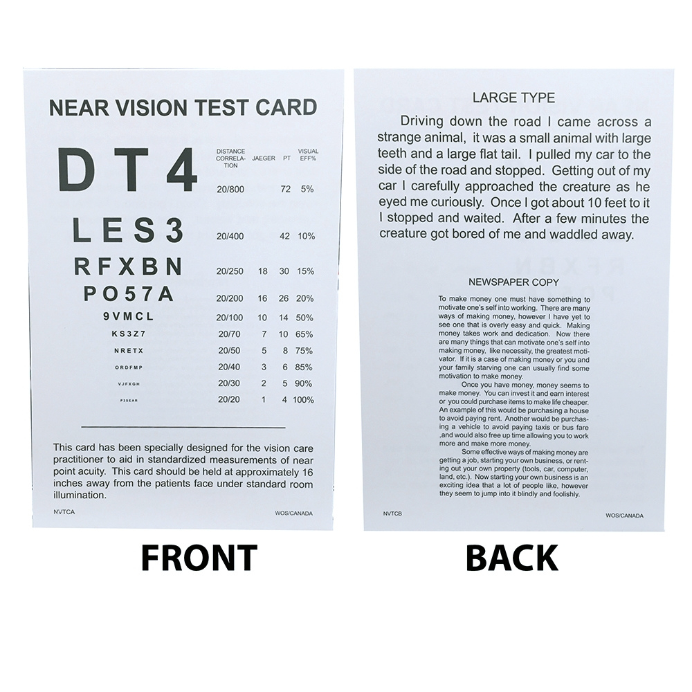 Eye Charts For Eye Exams 20 Feet Near Vision Chart Printable - 50 with regard to Near Vision Eye Test Chart Printable