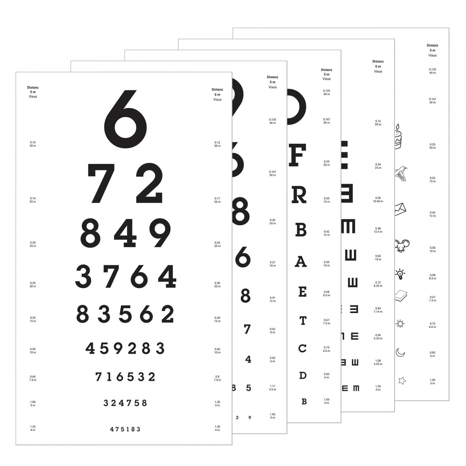 Eye Test Chart | Optometry Supplies with Printable Dog Bone Eye Charts