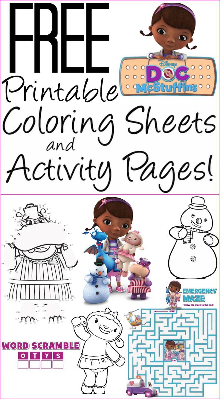 Free Printable Doc Mcstuffins Coloring Pages, Activity Sheets intended for Doc Mcstuffins Eye Chart Printable