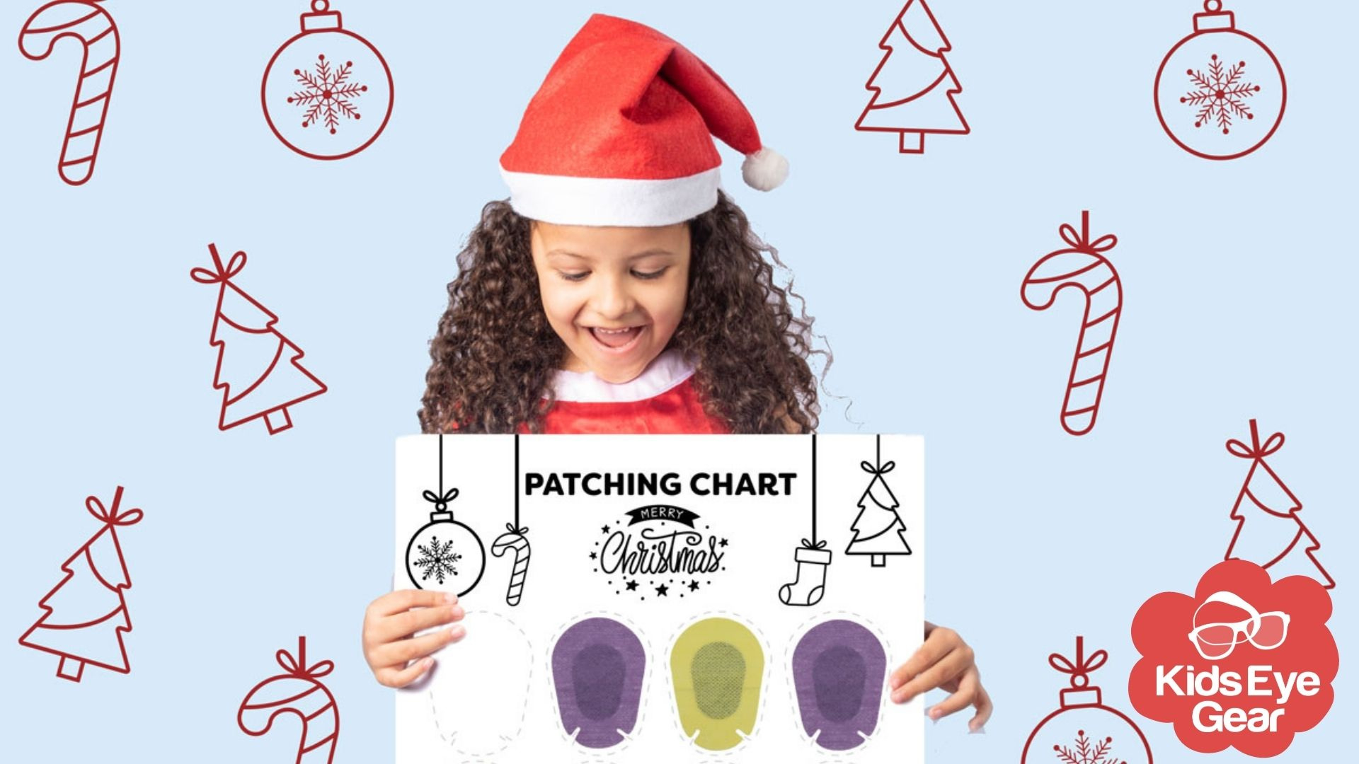 Freebie Christmas Patching Charts - Kids Eye Gear within Merry Christmas Printable Eye Chart