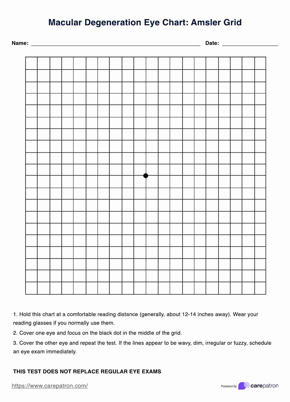 Macular Degeneration Eye Chart intended for Printable Macular Degeneration Eye Chart