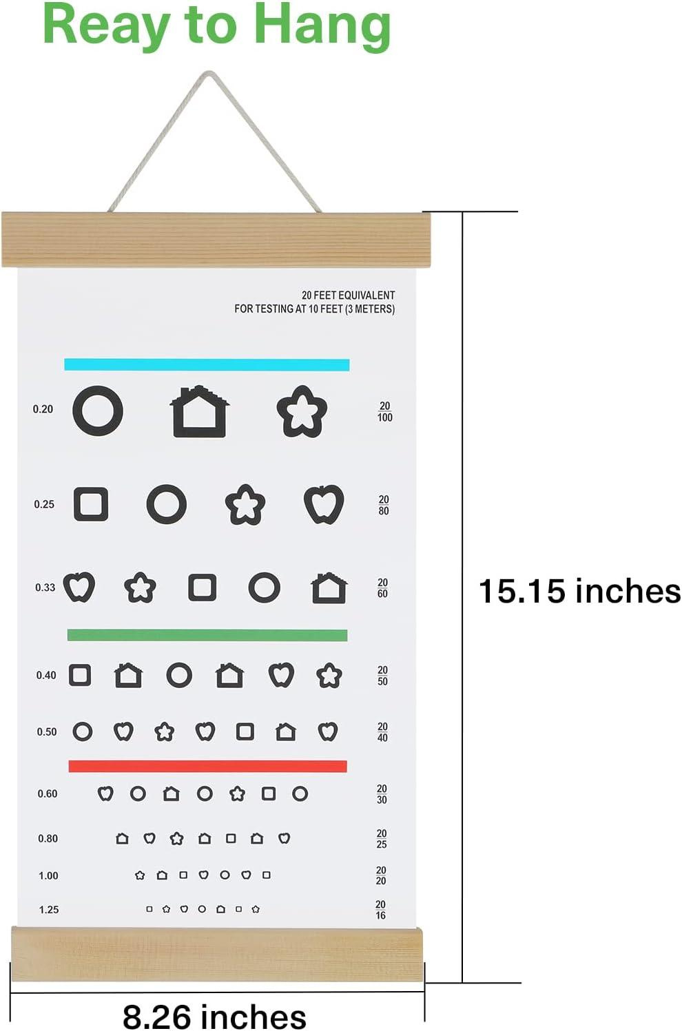 Pediatric Eye Chart For Kindergarten Kids | Visual Acuity Test pertaining to Pediatric Eye Chart Distance Printable