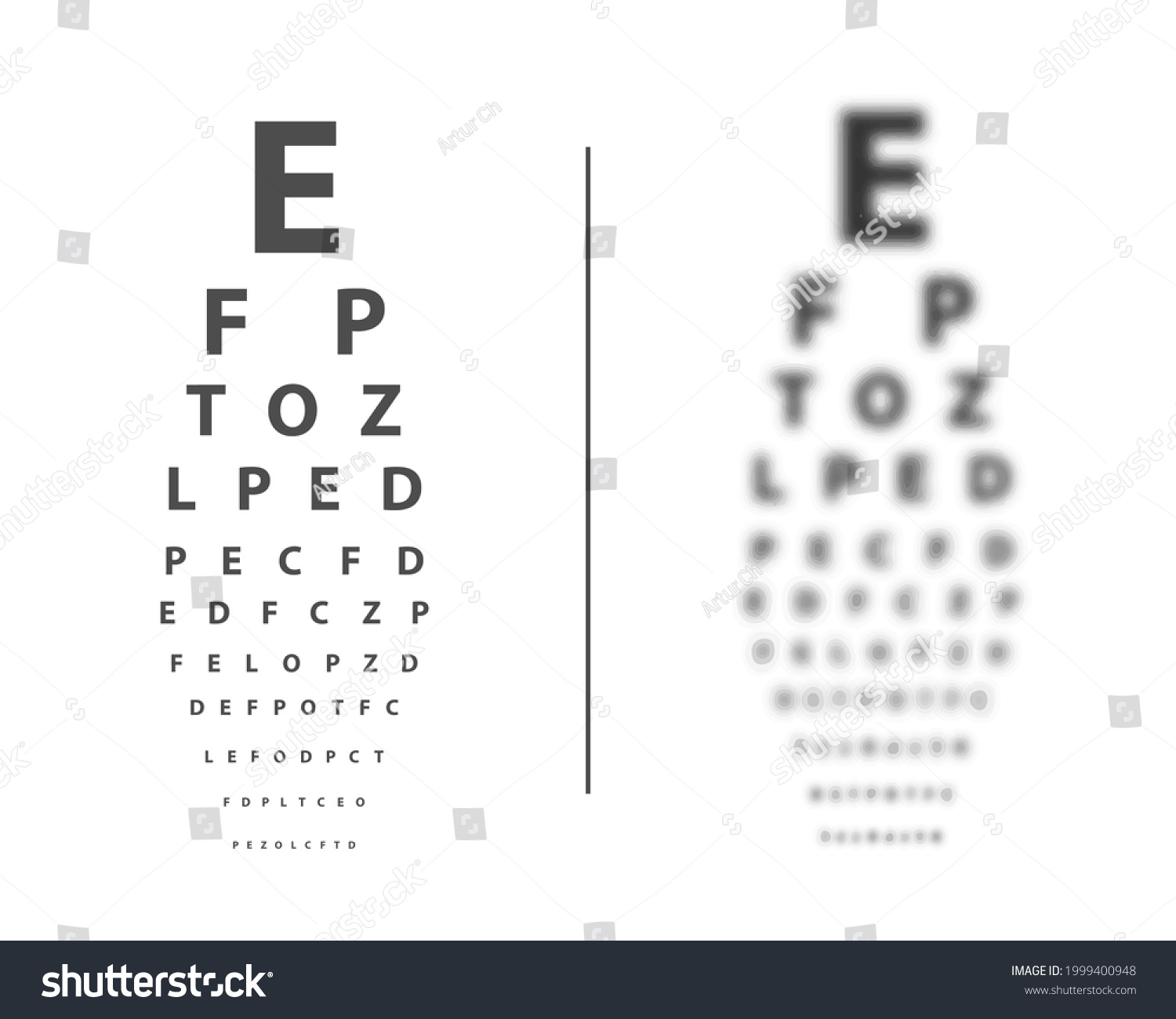 Snellen Table Eye Examination Acute Low Stock Vector (Royalty Free throughout Printable Low Vision Eye Chart