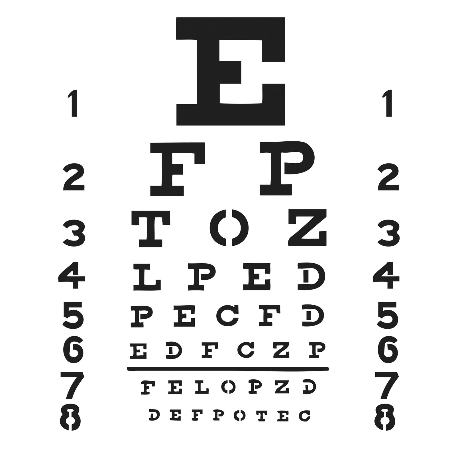 The Crafter&amp;#039;S Workshop • Template 15X15Cm Eye Chart pertaining to Full Size Printable Eye Chart