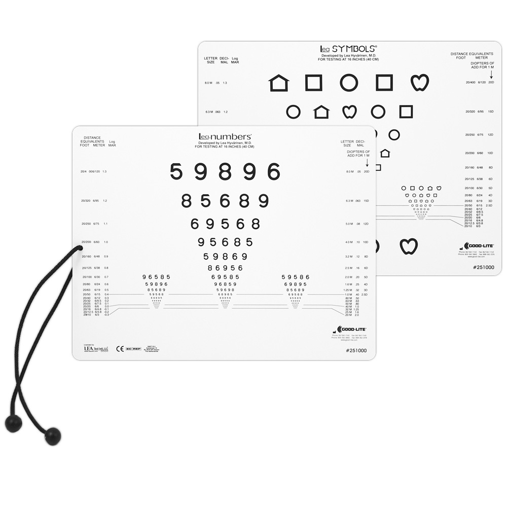 Vision Care Near Vision Test Chart – Letters, Lea Numbers®, Lr with Lea Children&amp;amp;#039;s Eye Chart Printable